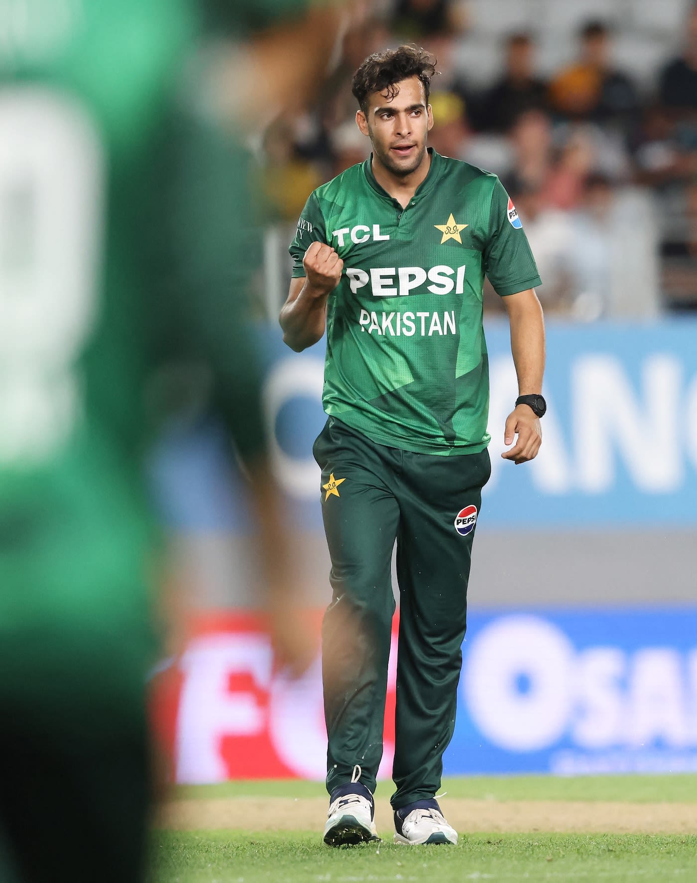 Abbas Afridi handed New Zealand a couple of blows, cricket action hd pic