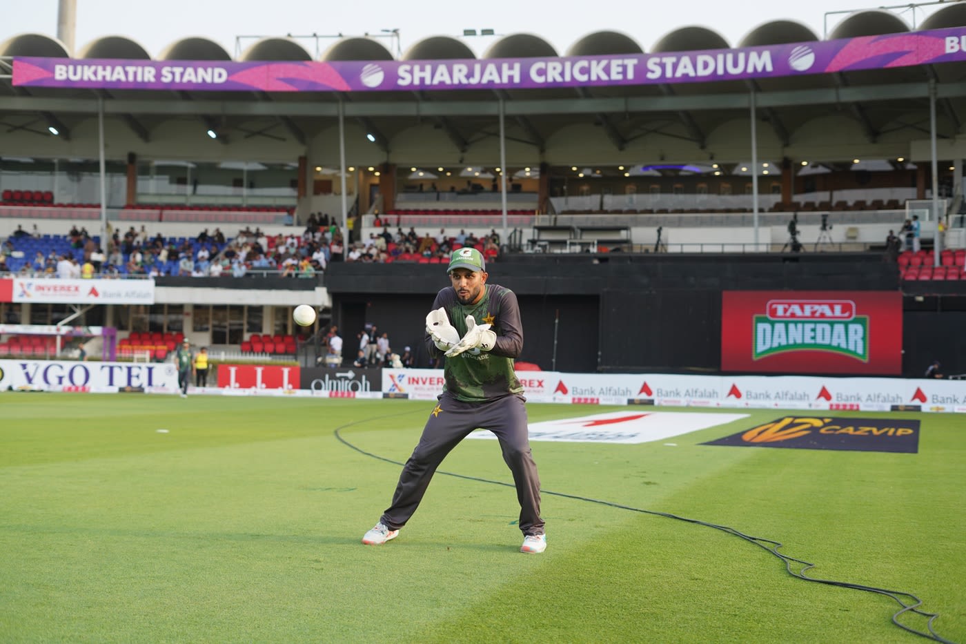 Mohammad Haris undertakes wicketkeeping drills, training session pic