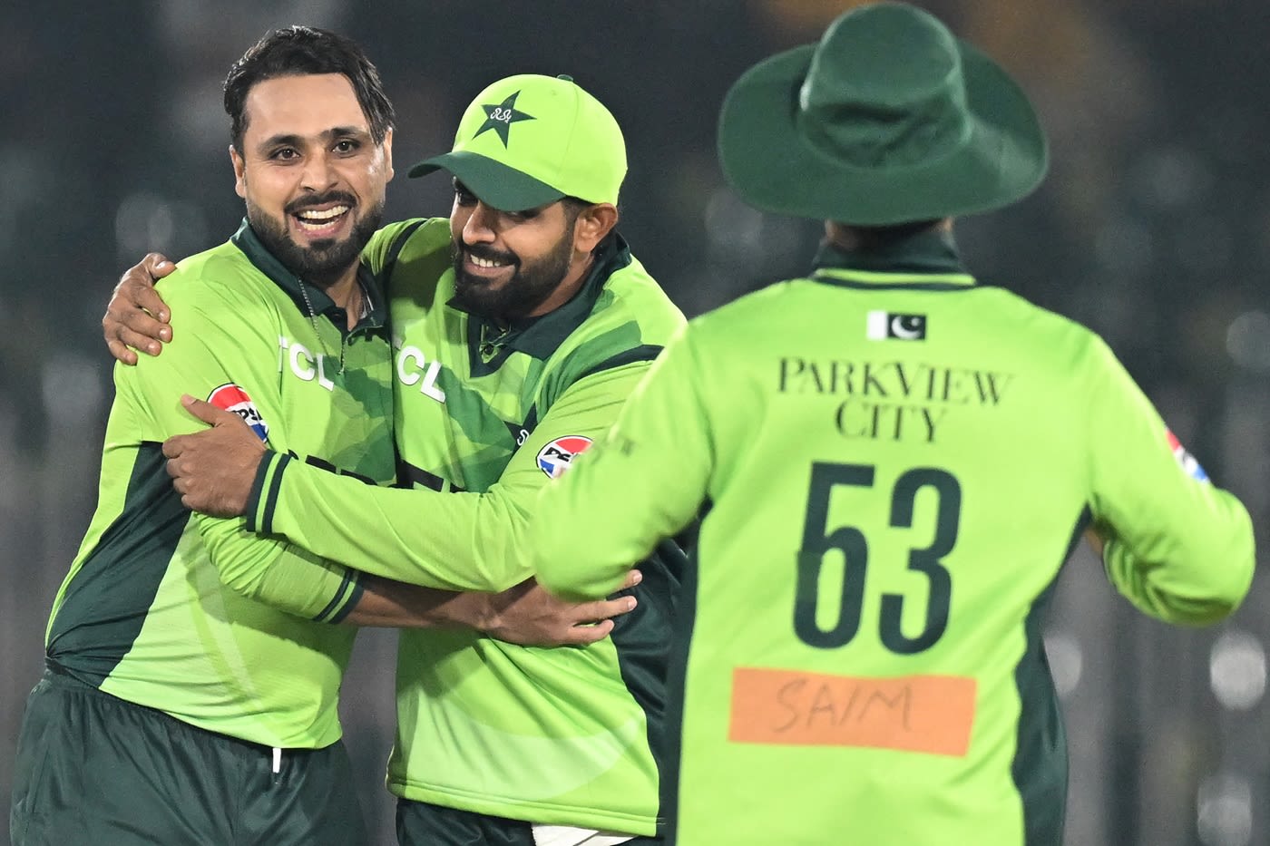 Faheem Ashraf dismissed Kamindu Mendis, wicket celebration pic