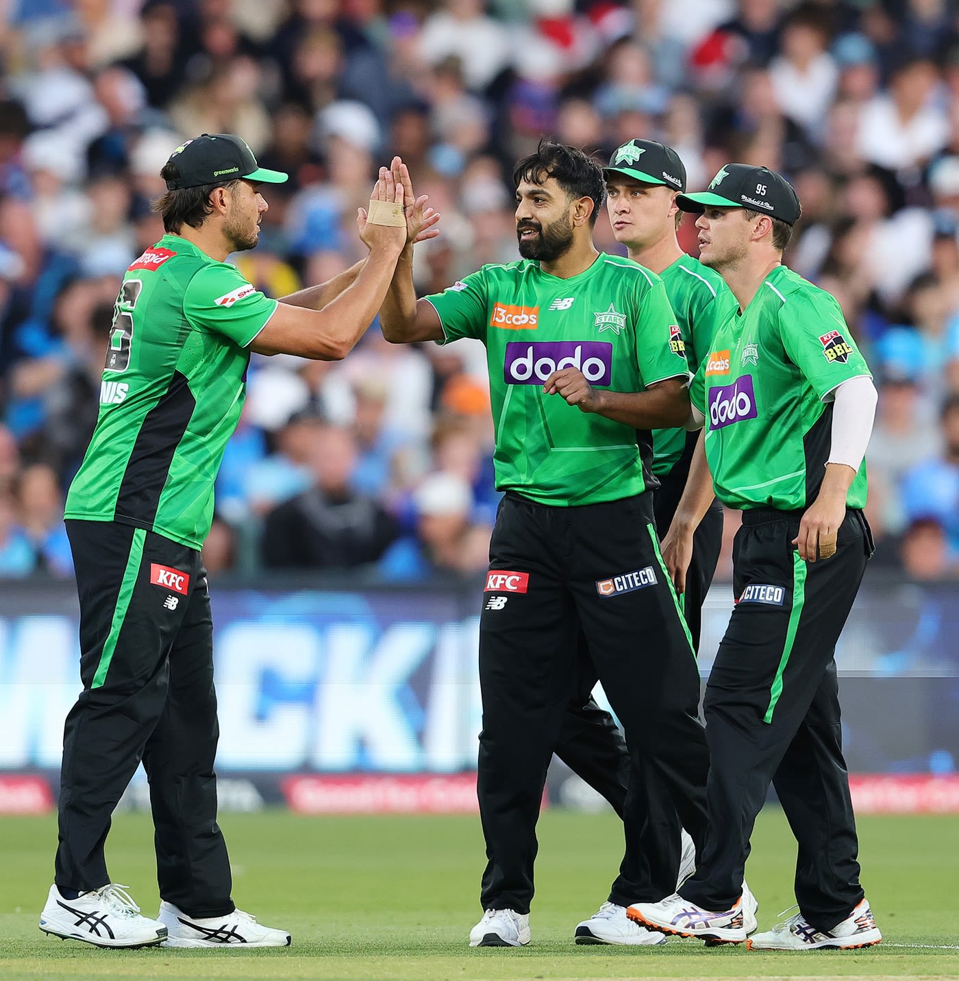 Haris Rauf struck three times in the death overs, fast bowling cricket pic, hd pics