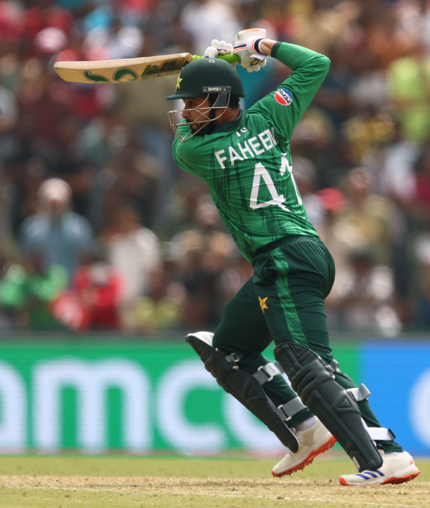 Faheem Ashraf took Pakistan over the line, winning moment cricket photo