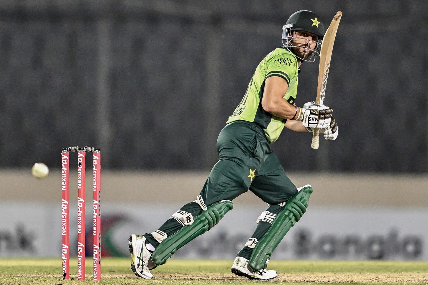 Salman Ali Agha gave Pakistan hope in their chase, cricket action wallpaper photo