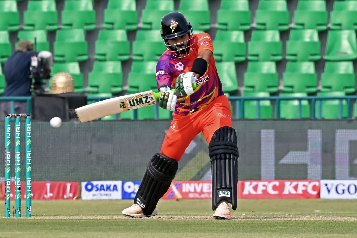 Mohammad Rizwan scored 41 off 32 balls, cricket action photo