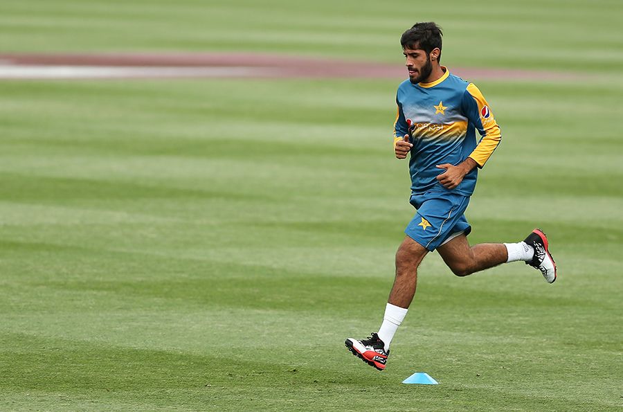 Mohammad Asghar goes through the paces at a training session