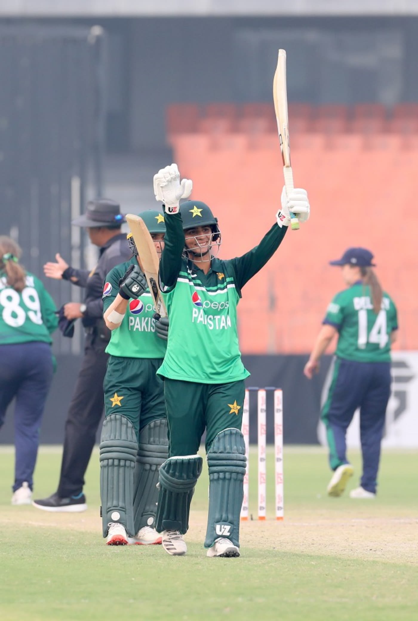Sadaf Shamas scored her maiden ODI half-century in just her second outing