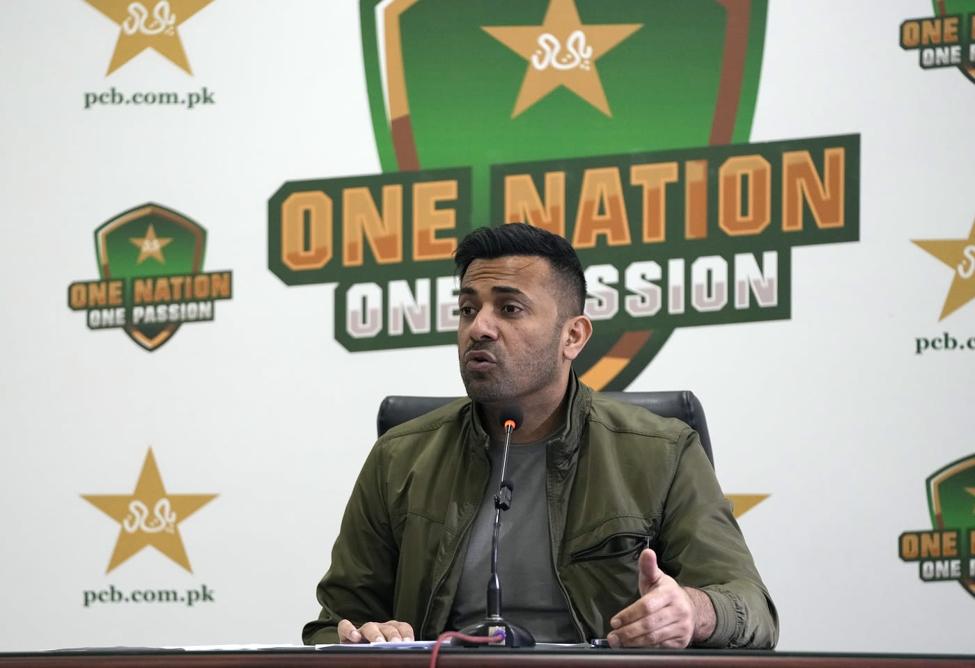 In his first press conference as Pakistan chief selector Wahab Riaz faced a barrage of questions