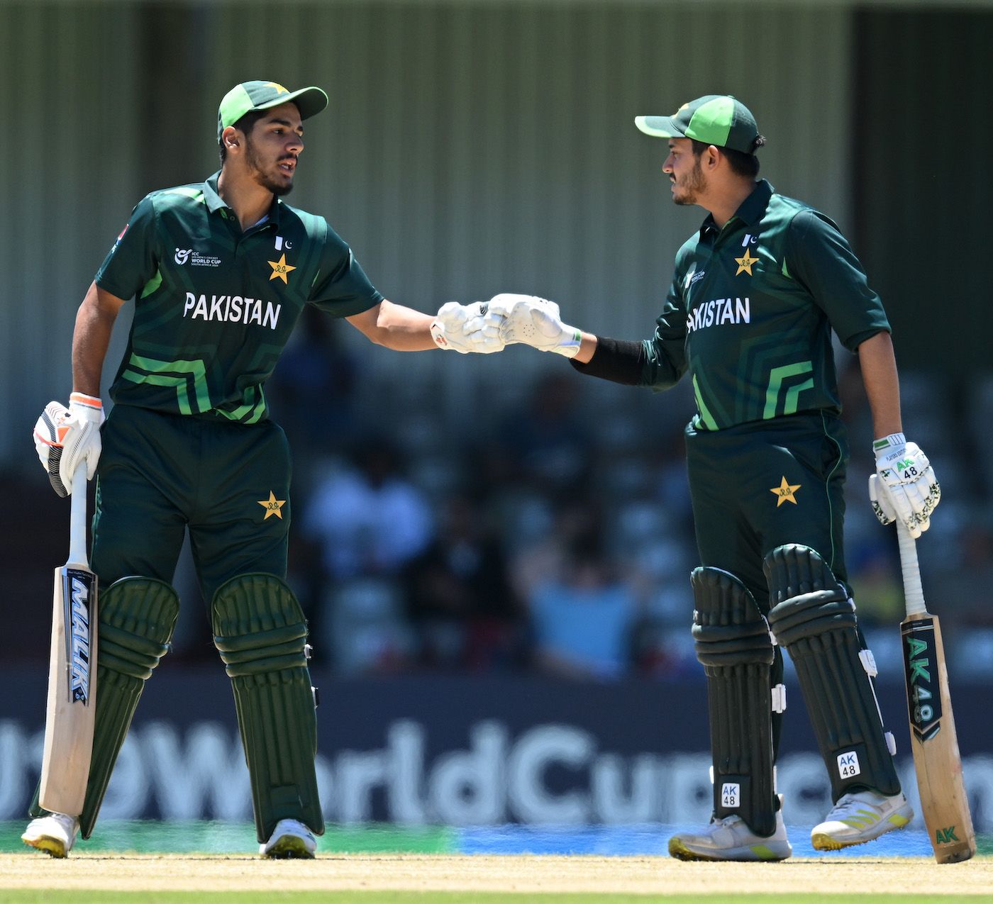 Shahzaib Khan (L) and Saad Baig hit half-centuries in a big stand