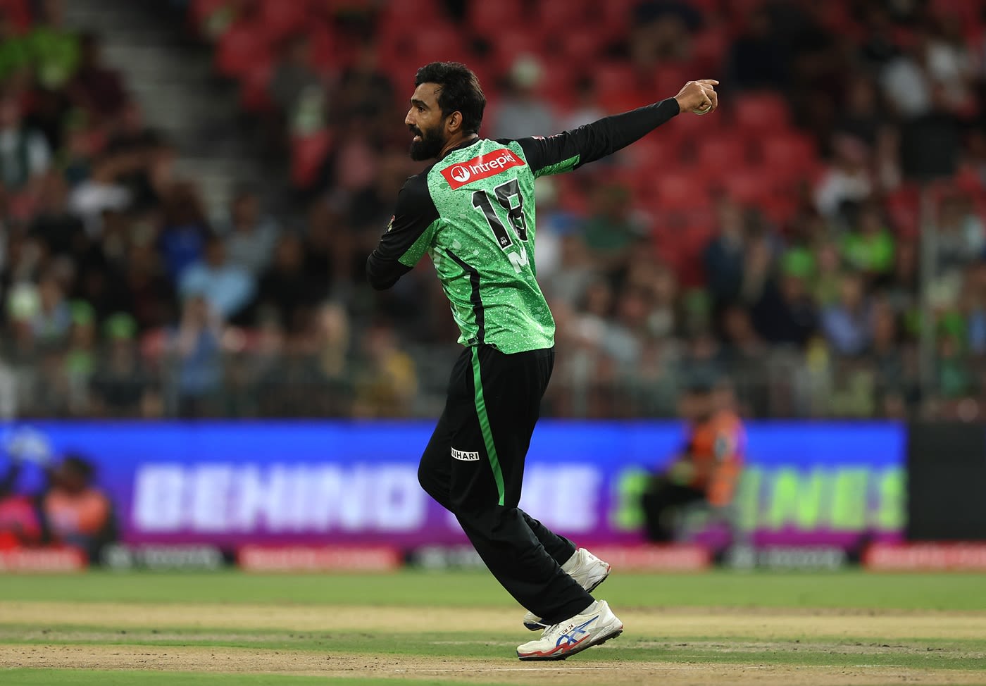 Usama Mir struck with his second ball