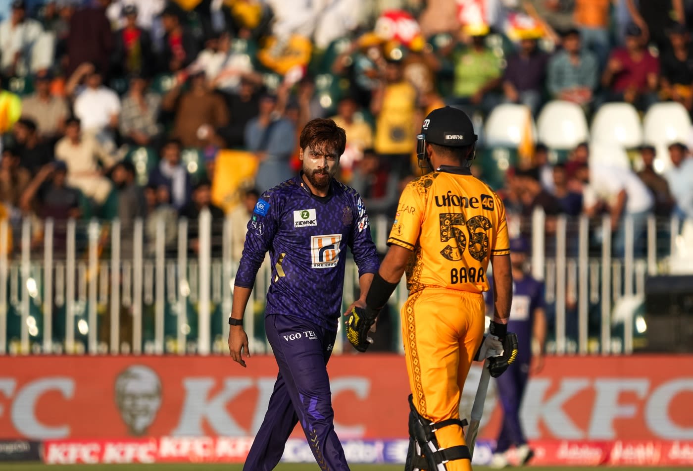 Mohammad Amir dismissed Babar Azam for a duck