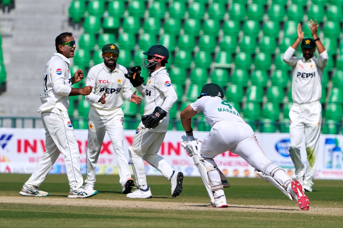 Noman Ali bagged the first two wickets