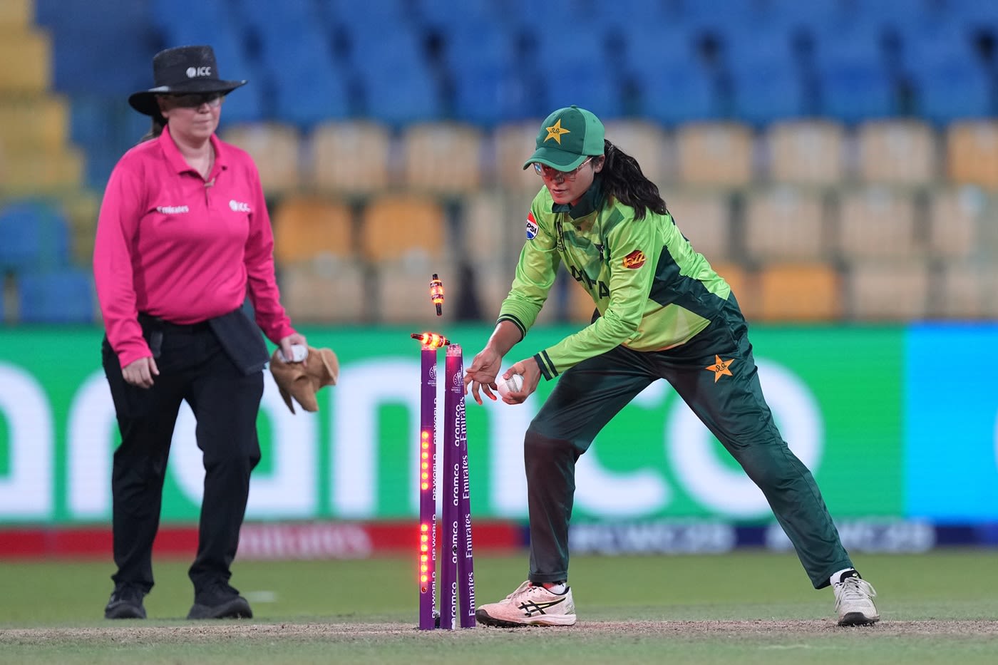 Rameen Shamim's alertness brought about a run-out