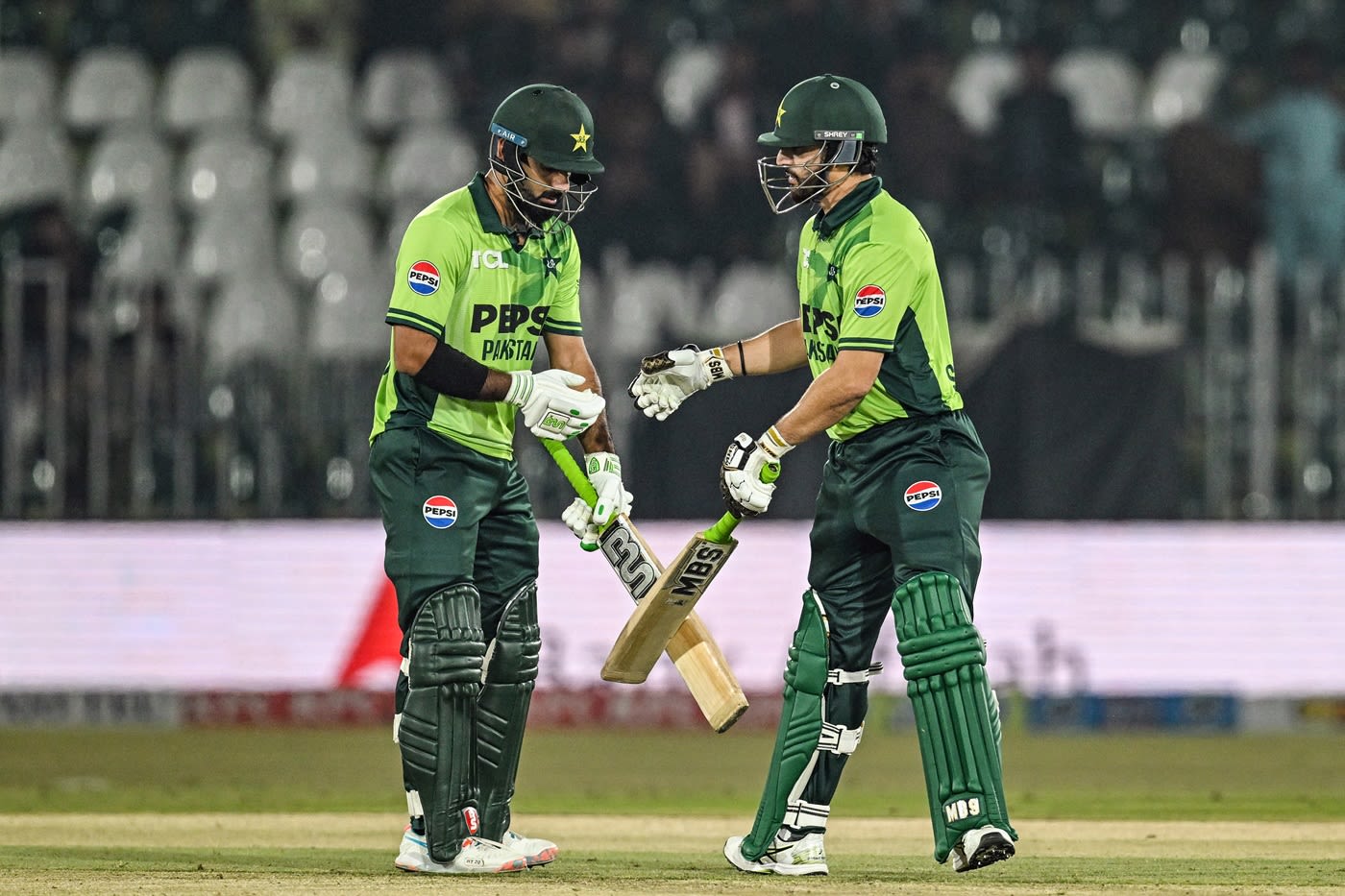 Hussain Talat and Salman Agha added a century partnership