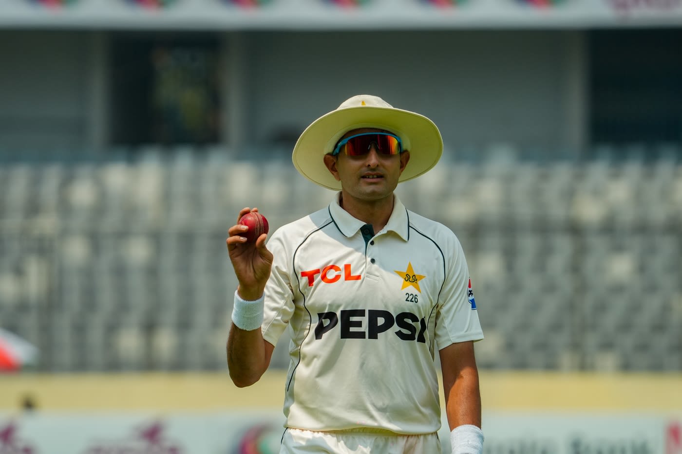Mohammad Abbas walks back after bagging a five-for