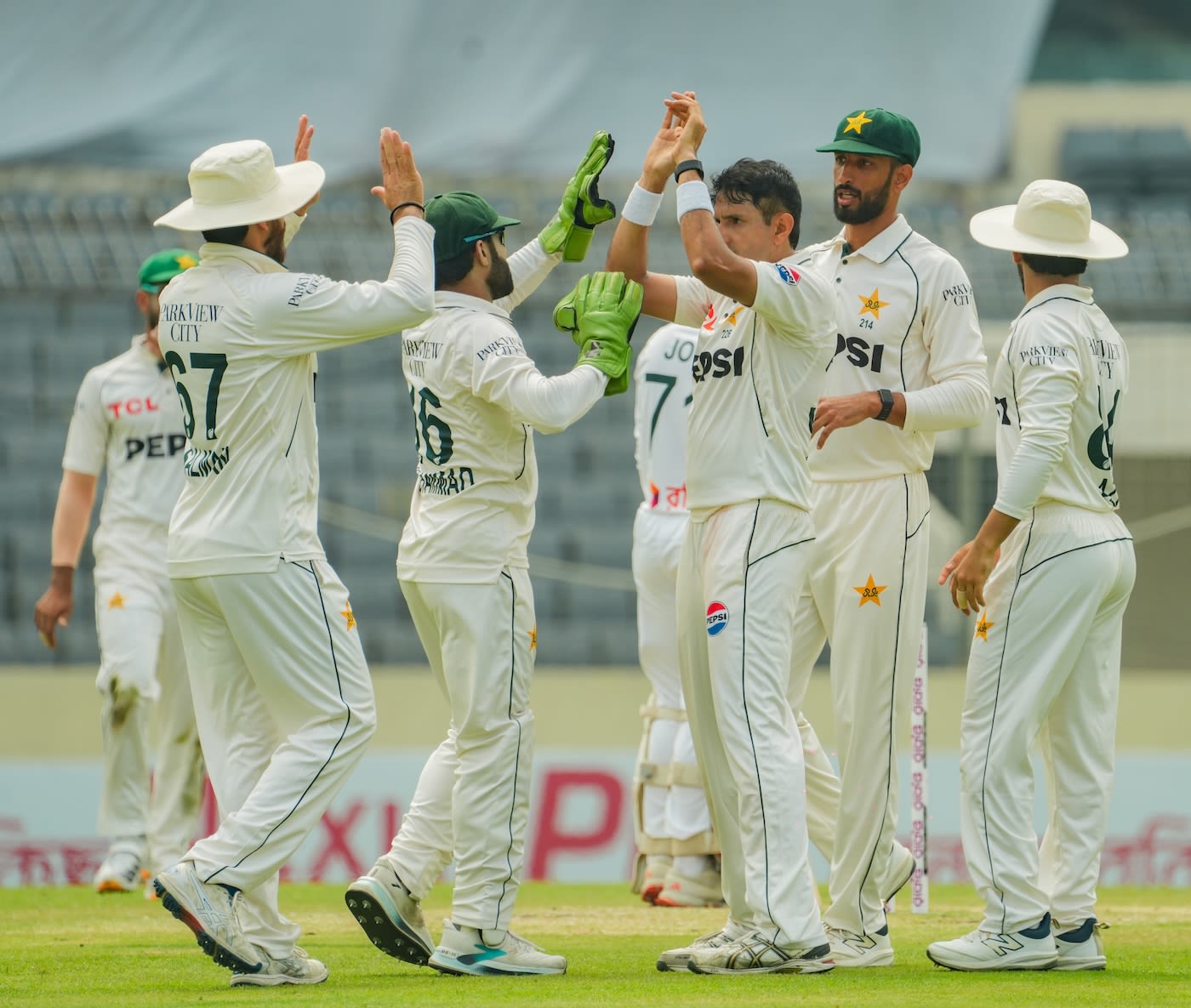 Mohammad Abbas picked up the first wicket